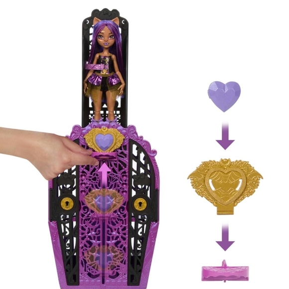 📦🔥Monster High Skulltimate Secrets Monster Mysteries Playset, Clawdeen Wolf